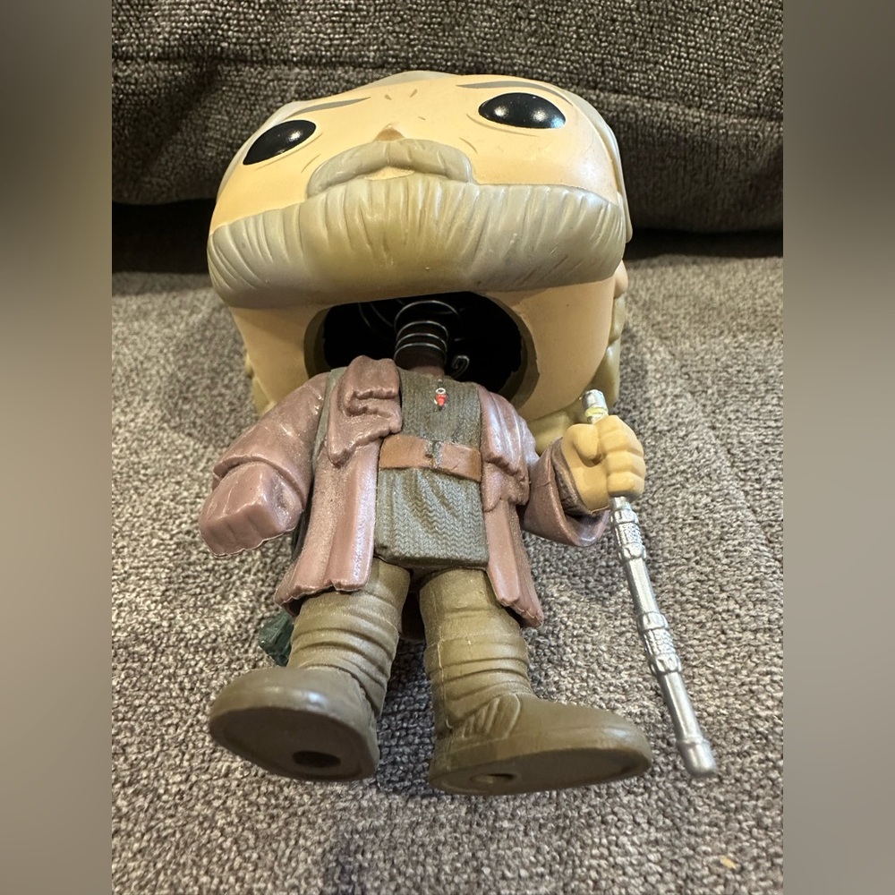 Funko Pop Star Wars the last Jedi Luke sky-walker bobble head #193 VGUC - Picture 2 of 4